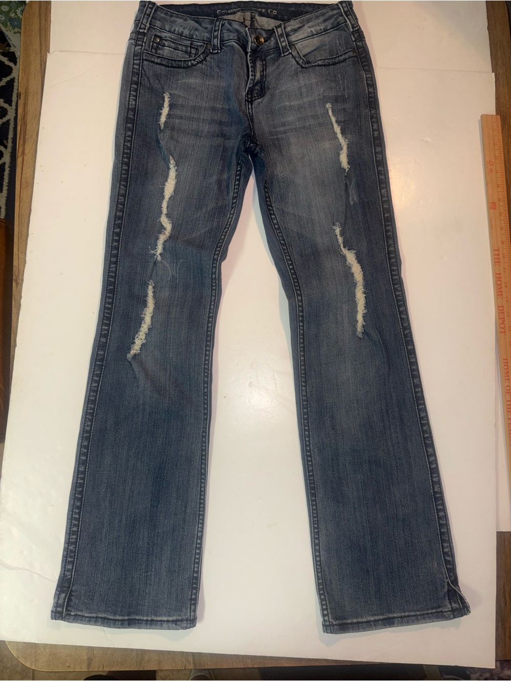 Cowgirl Tuff Co - Size 30x33  Denim Women's Blue Jeans Rodeo Western Mid Rise